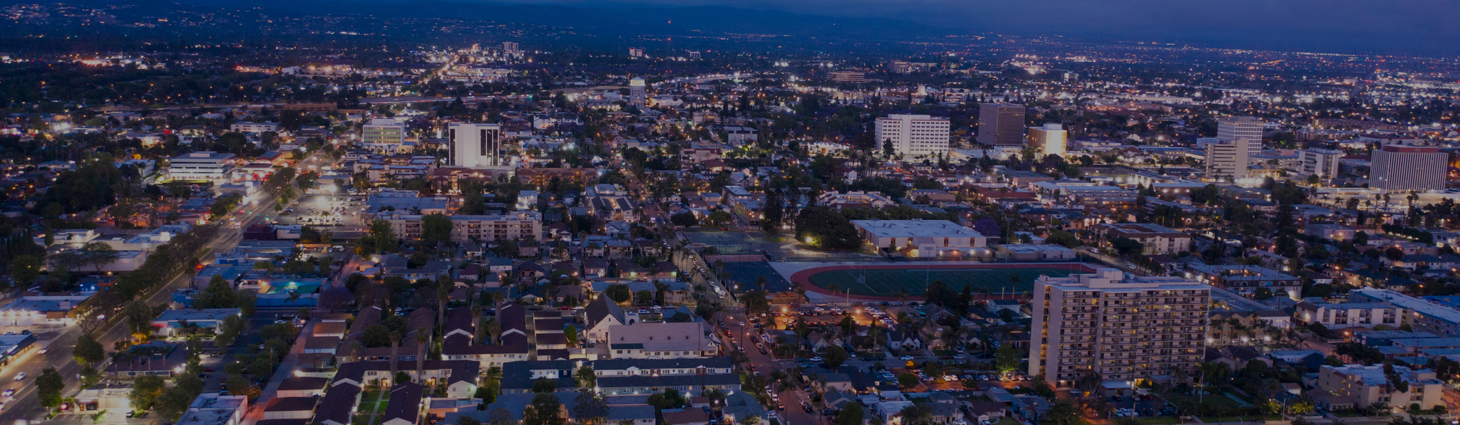 Aerial view of Santa Ana